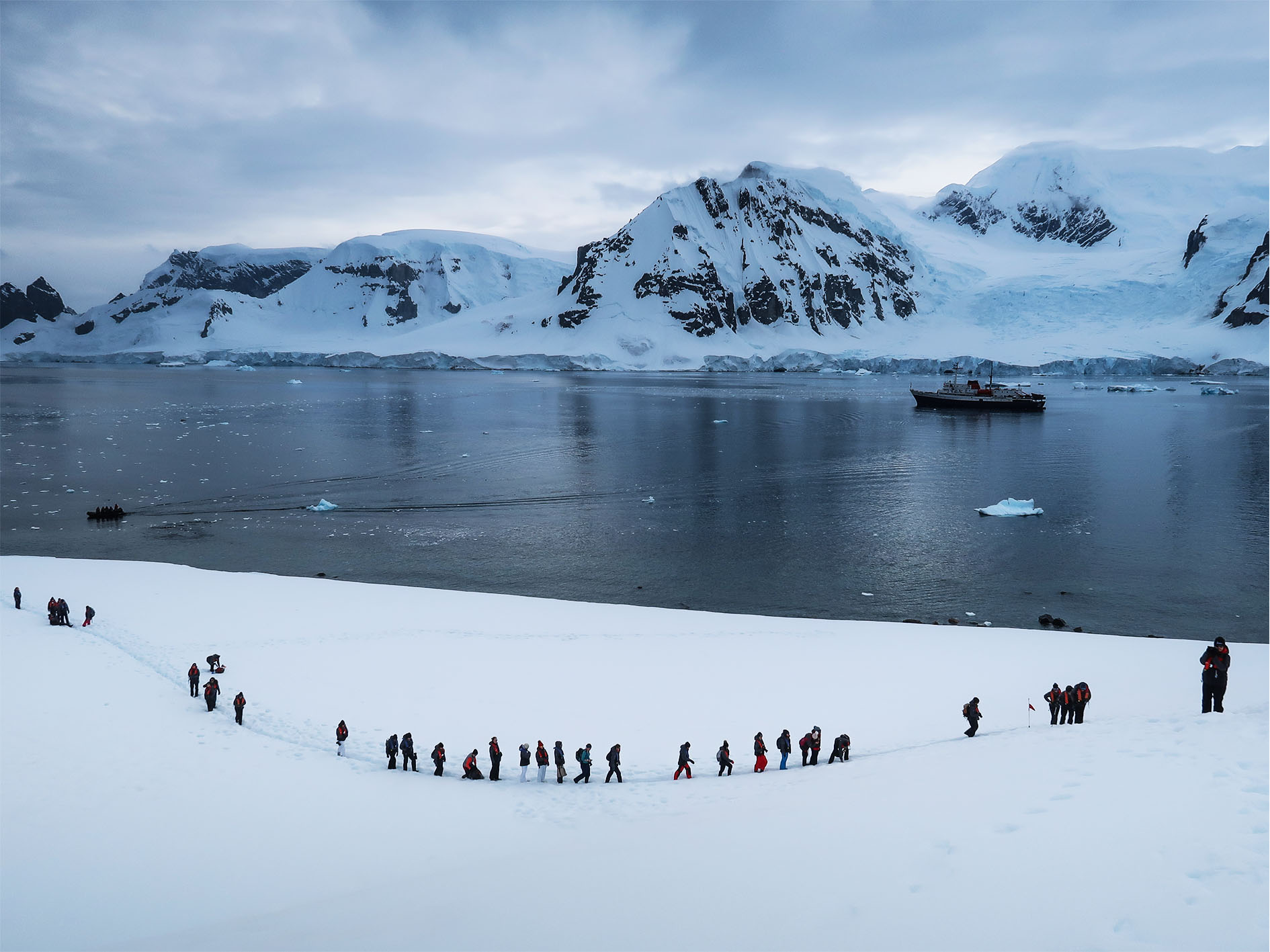 Scientists on third Homeward Bound journey in Antarctica. Image: Steph Gardner